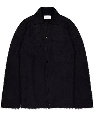 Laneus スプレッドカラー シャツ - ブルー