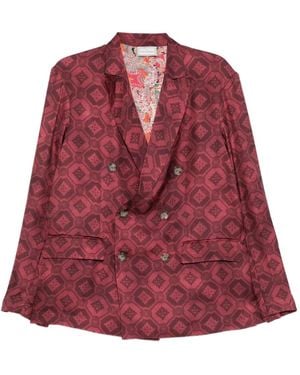 Pierre Louis Mascia Fancy Blazer - Red