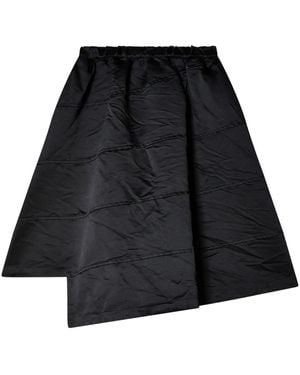 COMME DES GARÇON BLACK Asymmetric Mini Skirt - Black