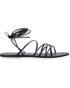 Manebí Multi-Strap Tie-Fastening Sandals - White