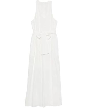 MOUTAKI V-Neck Maxi Dress - White