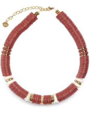 Hijas de Puka Jaipur Beaded Necklace - Red