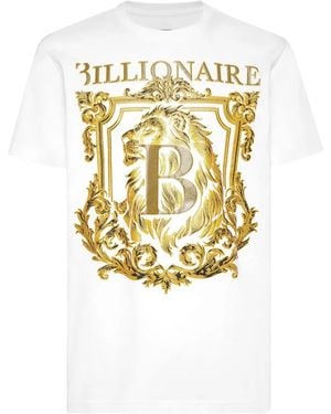 Billionaire Camiseta con motivo Lion B Frame - Metálico