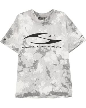 HELLSTAR Graphic Print T-Shirt - Grey
