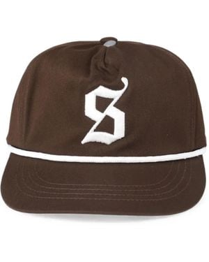 Stance Logo-Embroidered Rope-Trim Cap - Brown