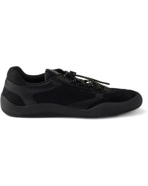 Prada Speedrock Panelled Trainers - Black