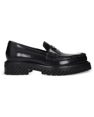 Off-White c/o Virgil Abloh Leather Loafers - Black