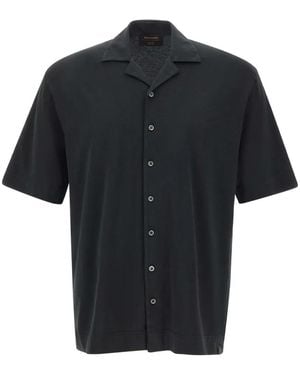 Gran Sasso Short-Sleeve Shirt - Black