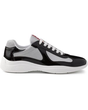 Prada America's Cup Logo-Patch Trainers - Black