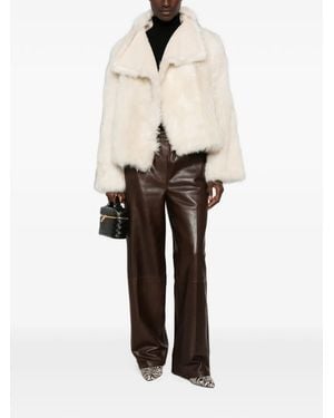 Yves Salomon Shearling Jacket - Natural