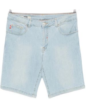 Manuel Ritz Five-Pocket Denim Shorts - Blue
