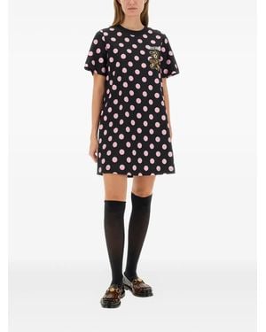 Moschino Teddy Polka Dots" Dress - Black