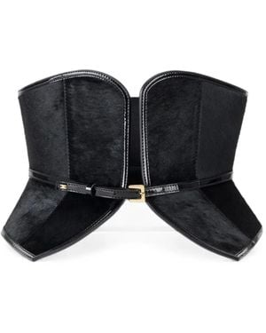 Elisabetta Franchi Cinturón Estilo Bustier - Negro