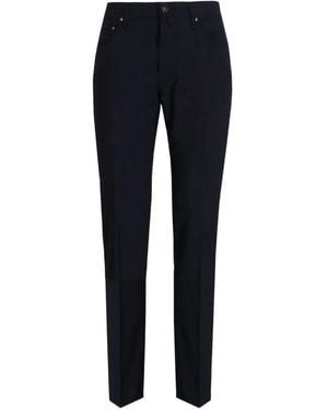Jacob Cohen Pantaloni Con Applicazione Logo - Blu