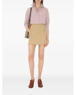 Burberry Trench Mini Skirt - Natural