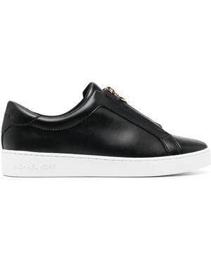 Michael Kors Keaton Zip Slip-On Trainers - Black
