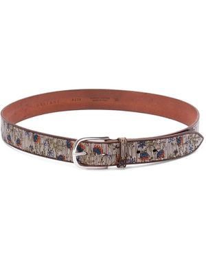 Orciani Cintura Flower Line - Marrone