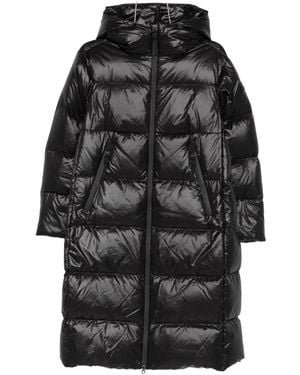 Peuterey Hooded Quilted Coat - Black