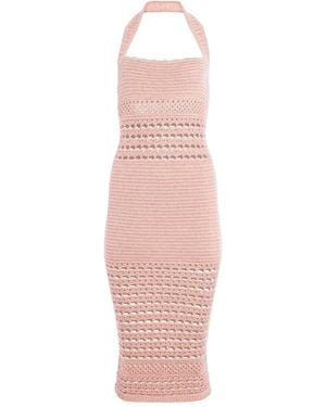 retroféte Vestido midi Jaycee - Rosa