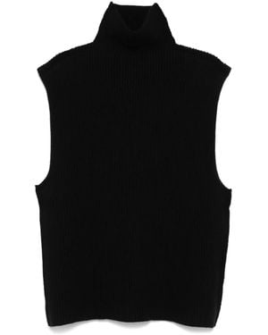 Marni Ribbed Virgin Wool Vest - Black