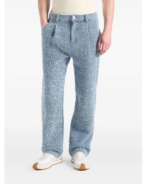 Manière De Voir Arnault Bouclé-Jeans mit Falten - Blau
