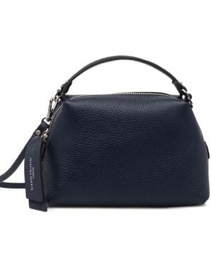 Gianni Chiarini Alifa Grained-Leather Tote Bag - Blue