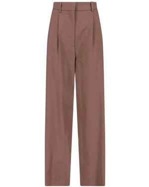 Lardini Pleated Tailored Trousers - Brown