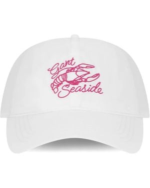 GANT Casquette À Broderies Homard - White