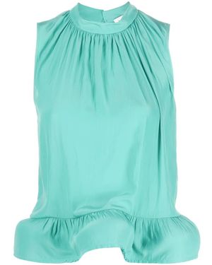 Lanvin Ruffle-Hem Blouse - Green
