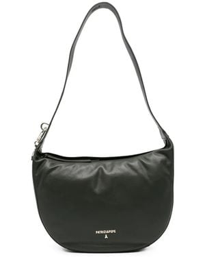 Patrizia Pepe Leather Shoulder Bag - Black