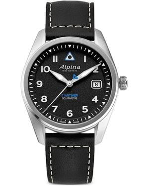 Alpina Startimer Pilot Solarmetre 38Mm Watch - Grey