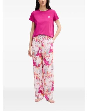 DKNY Pyjama À Imprimé Abstrait - Pink