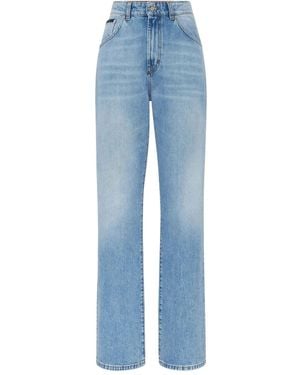 Philipp Plein High-Waisted Jeans - Blue