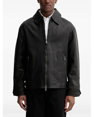 AllSaints Garrison Collared Zip Jacket - Black