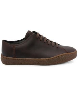 Camper Peu Terreno Leather Lace-Up Low-Top Sneakers - Brown