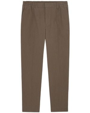 NN07 Elasticated-Waist Trousers - Brown