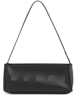 Marni Bolso De Hombro Museo Con Logo - Negro
