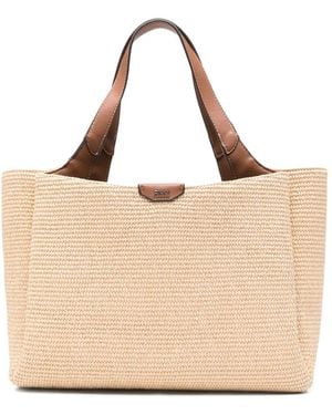DKNY Willa Woven Tote Bag - Natural