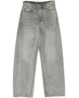 Alexander Wang Faded Wide-Leg Jeans - Gray