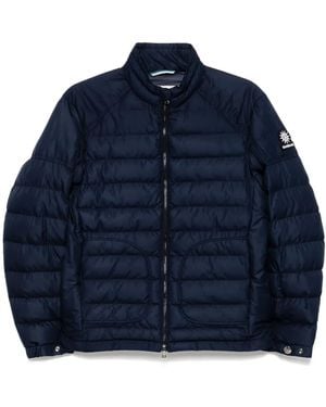 Sandbanks Wattierte Bikerjacke - Blau