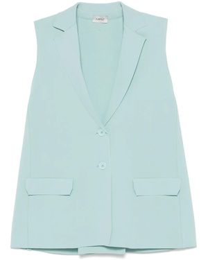 Mrz Knife-Pleat Waistcoat - Blue