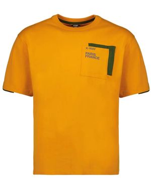 K-Way Camiseta con detalle en el bolsillo - Naranja