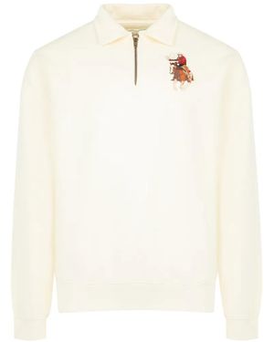 One Of These Days Lasso Sport Quarter-Zip Jumper - White