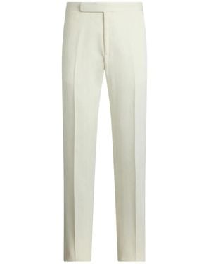 Ralph Lauren Pantalones rectos con pinzas - Blanco