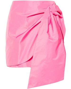 MSGM Bow-Embellished Mini Skirt - Pink