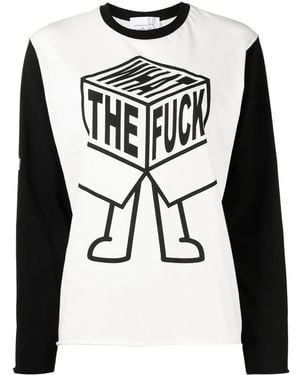 Natasha Zinko Graphic-Print Long-Sleeve Shirt - Black