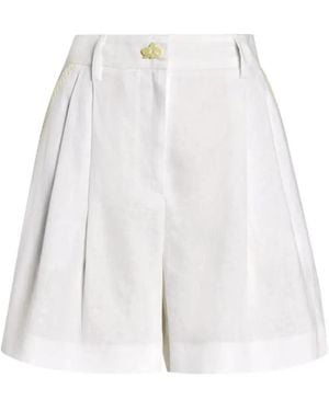 Genny Short À Design Plissé - White