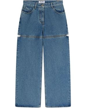 THE ATTICO◆カットアウト カーゴ ワイドジーンズ デニム The Attico ワイド カーゴジーンズ | ブルー | FARFETCH JP