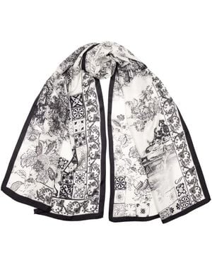 Elizabetta Foulard Toile De Jouy - Bianco