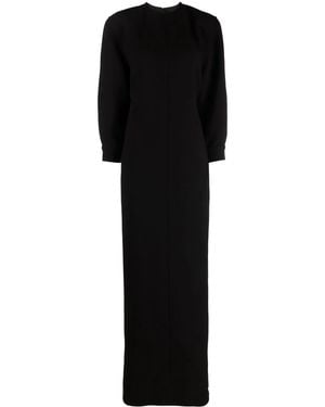 Saint Laurent Open-Back Maxi Dress - Black